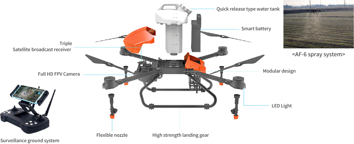 Main configuration of AF-6